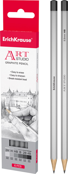 Графитен молив ART STUDIO - 6 бр.